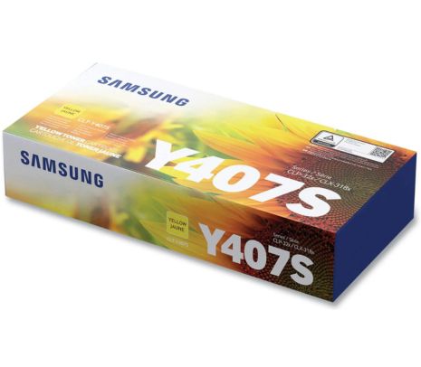 Toner original Samsung 407S (SU478A) - Amarillo 1.000cps CLP320/325/3185/3180 (D)