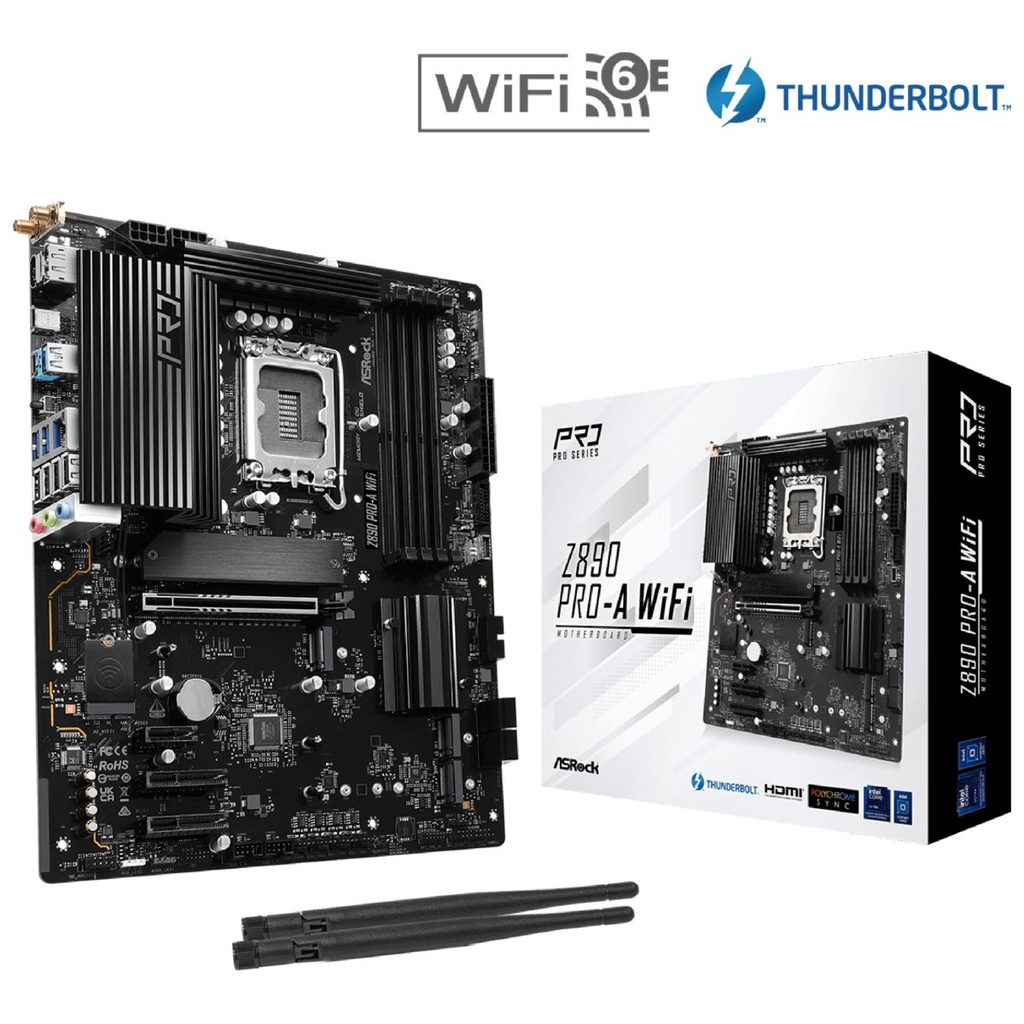 Motherboard Asrock Z890 Pro-a Wifi | DDR5 | Socket S1851 | ATX