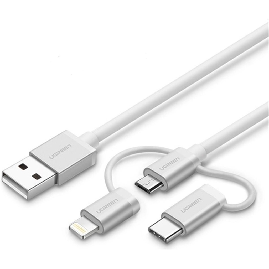 Ugreen Cable 3 En 1 Usb-tipoc/lightning/microusb