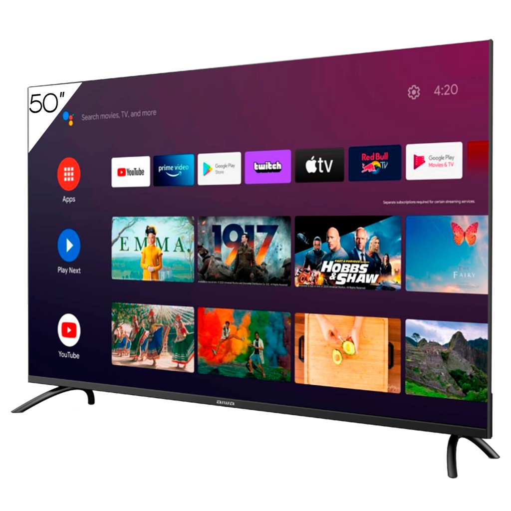 TV AIWA  SMART TV AW50B4K  50" LED. ULTRAHD 4K. 60Hz. HDR.
