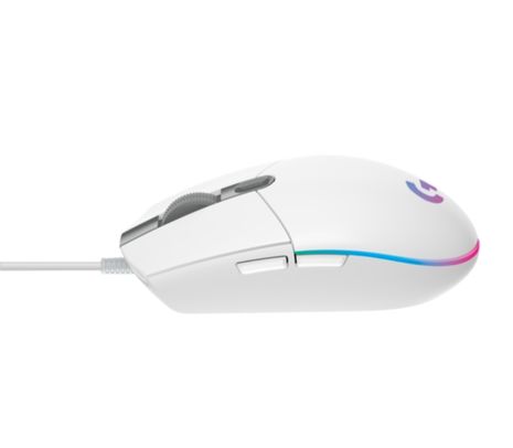 LOGITECH MOUSE G203 GAMING BLANCO LIGHTSYNC USB