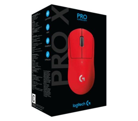 LOGITECH MOUSE PRO X SUPERLIGHT GAMING RED INAL