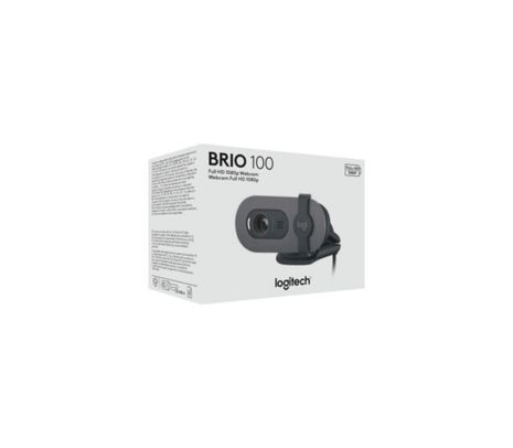 LOGITECH WEBCAM BRIO 100 GRAPHITE USB