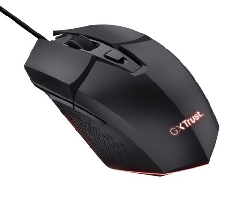 TRUST MOUSE GAMING GXT109 FELOX BLACK CON LED