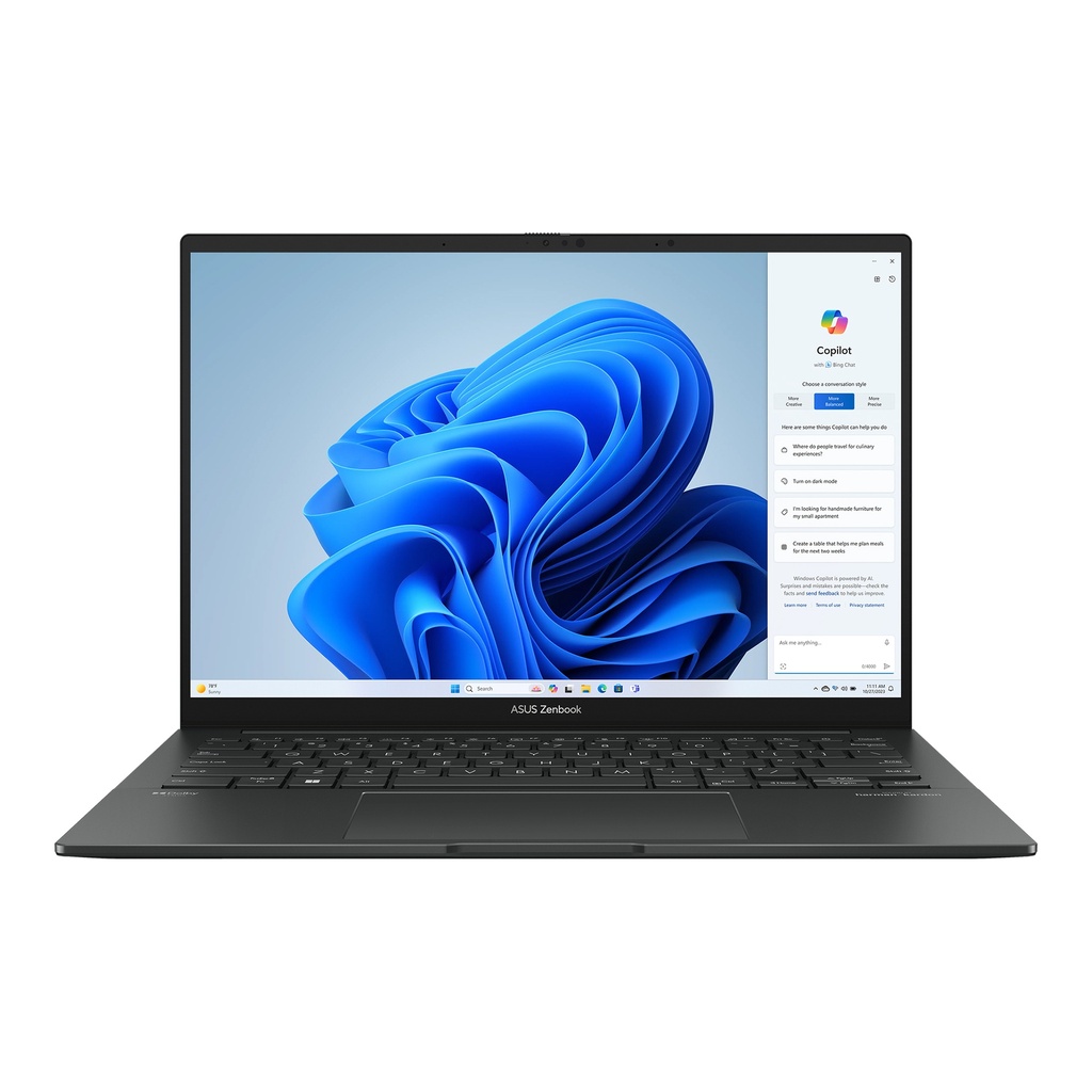ASUS - NOTEBOOK ZENBOOK 14 OLED Q415MA-U5512 - MIL-STD-810H. 14'' TÁCTIL OLED 60Hz. INTEL ULTRA 5 125H. INTEL ARC. WINDOWS 11. RAM 8GB / SSD 512GB. CÁMARA WEB. WIFI. BLUETOOTH. LI-ION 4 CELDAS 75Wh.