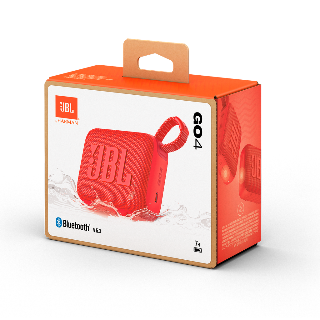 Parlante JBL Go 4 Bluetooth IP67 rojo