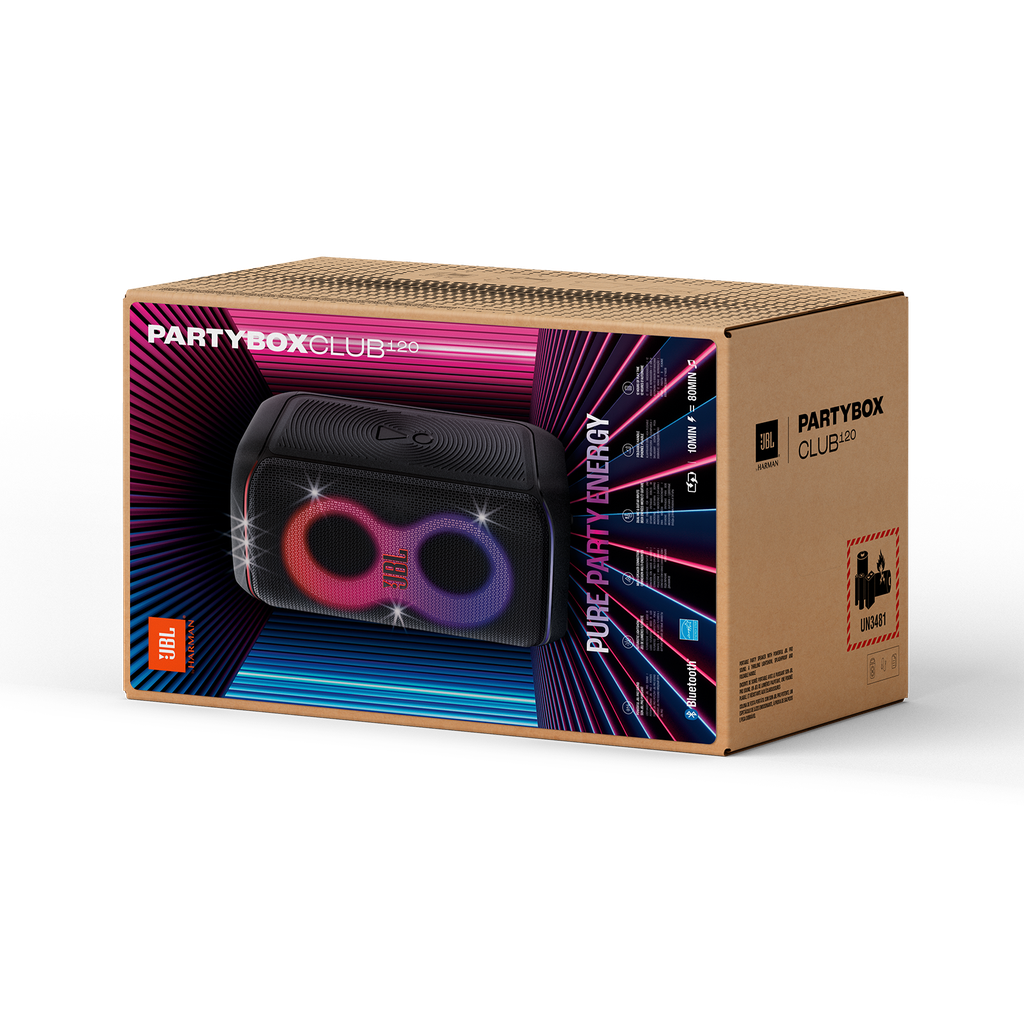 Parlante JBL Partybox Club 120 Bluetooth 160W IPX4 negro