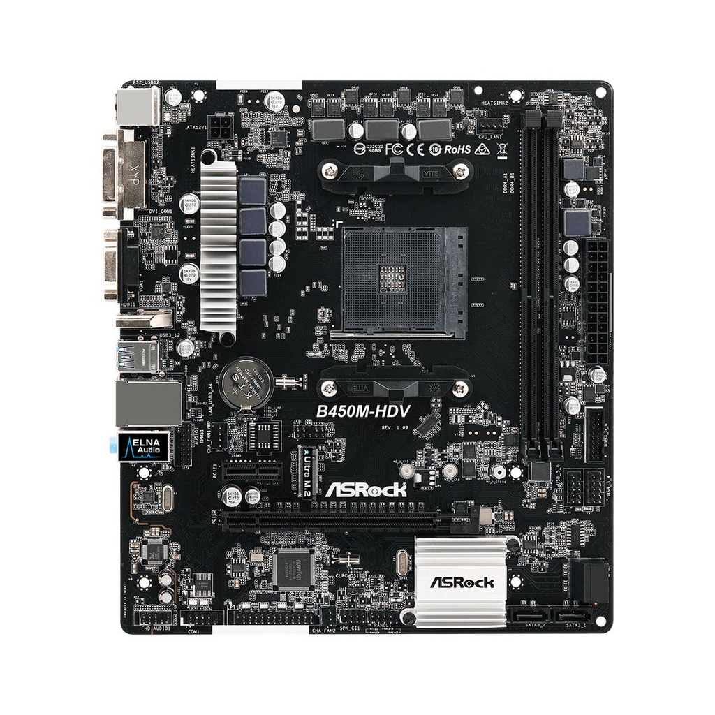 Motherboard Asrock B450m-hdv R4.0 Am4