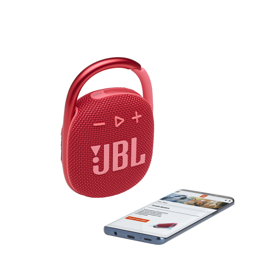 Parlante JBL Clip 4 Bluetooth 5W IP67 rojo