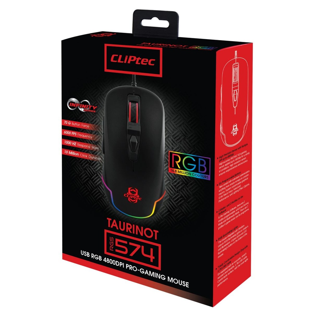 Mouse Cliptec 574 Taurinot Black