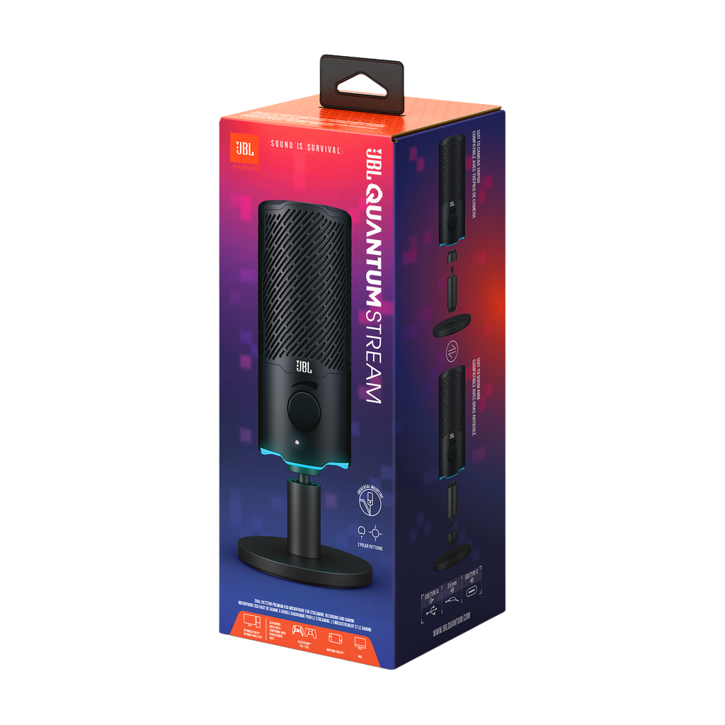 Micrófono condensador JBL Quantum Stream Negro
