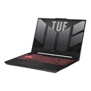 NOTEBOOK ASUS TUF GAMING A15 FA507NV-LP102W - 15,6'' IPS ANTI-REFLEJO 144Hz. AMD RYZEN 7 7735HS. AMD RADEON 680M. NVIDIA GEFORCE RTX4060, 8GB GDDR6. WINDOWS 11. 16GB RAM. 1TB SSD. CÁMARA WEB. WIFI. BLUETOOTH. LI-ION 4 CELDAS 90Wh.