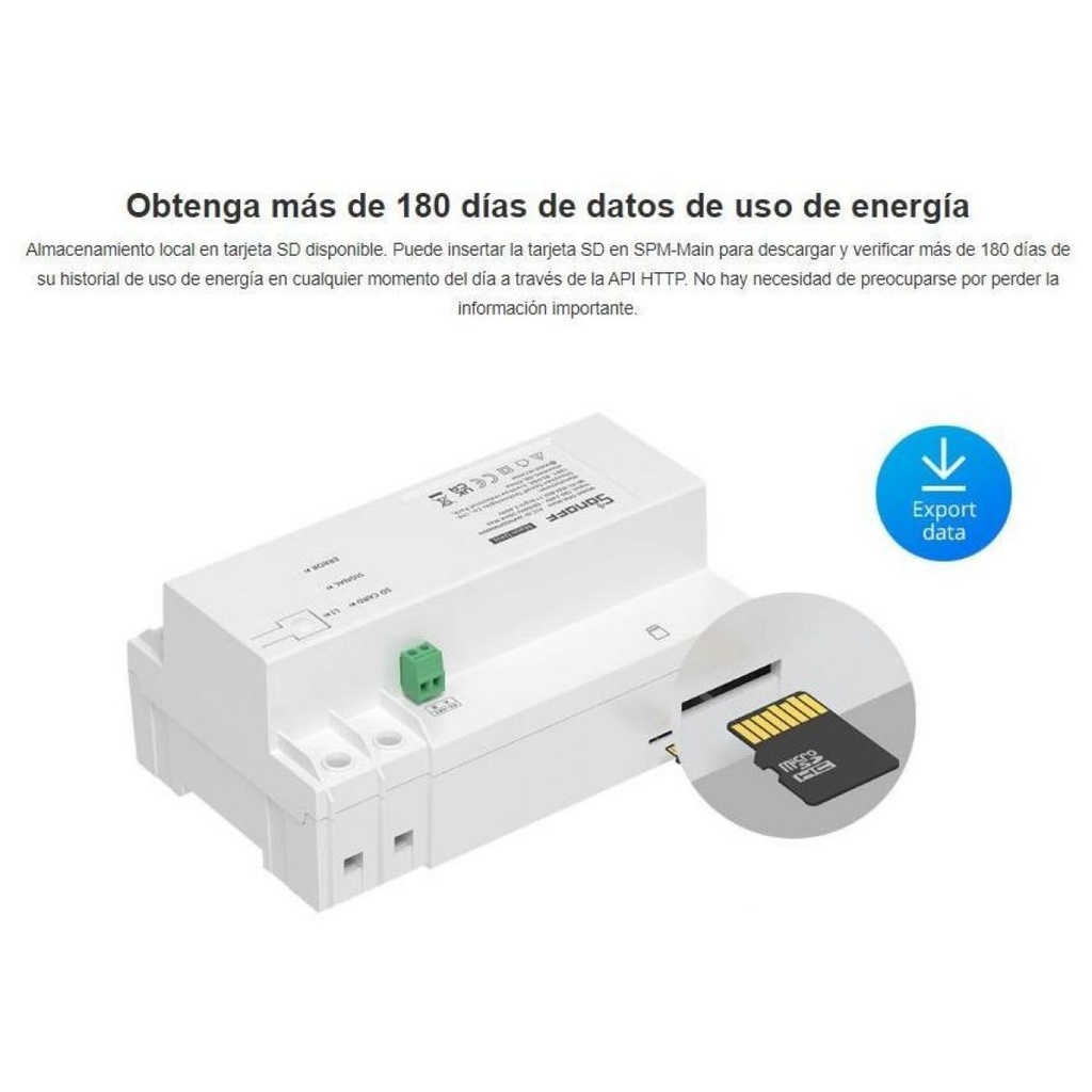 Medidor de Potencia Inteligente Sonoff SPM-Main