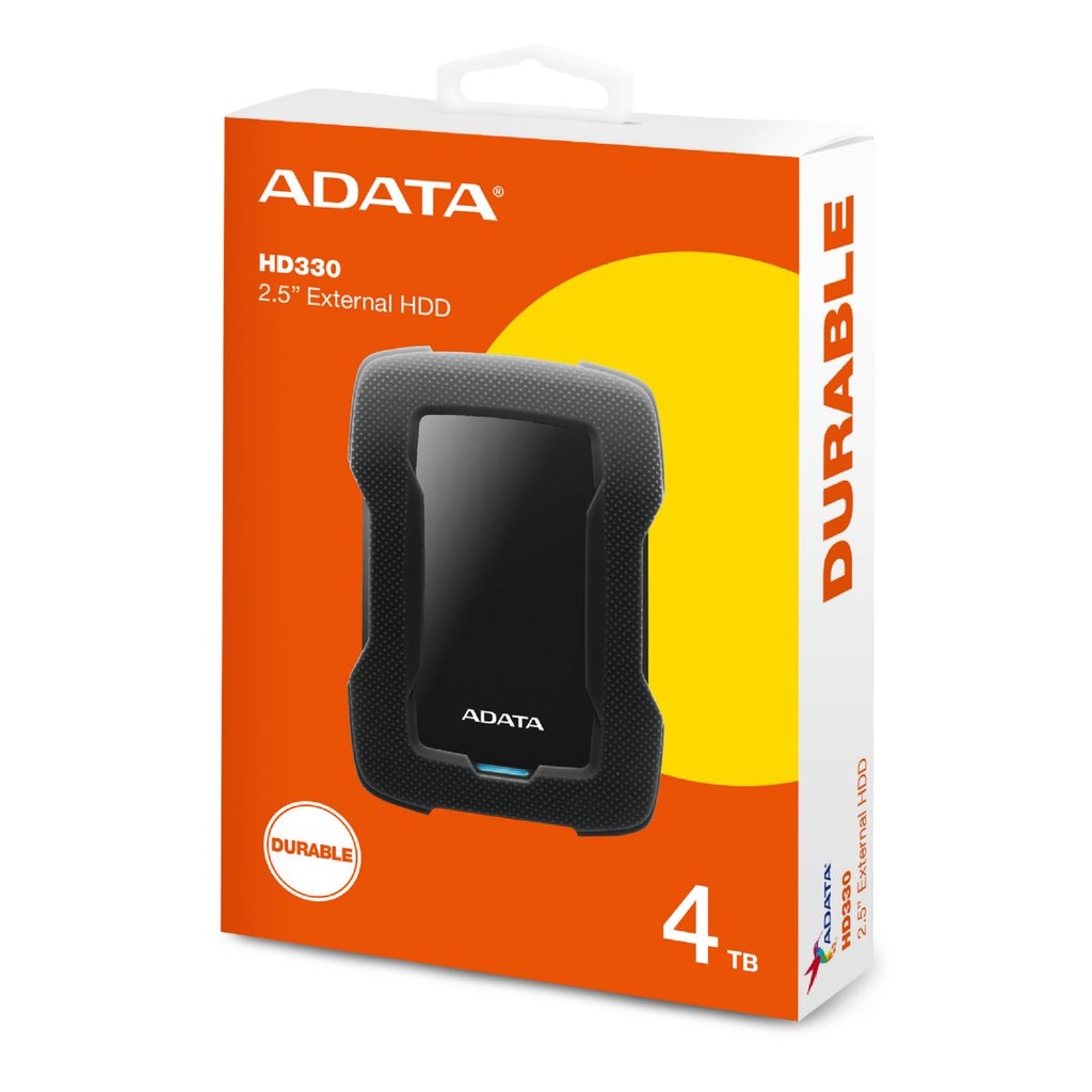 Hdd Externo Adata Hd330 4tb Usb 3.2 Bk