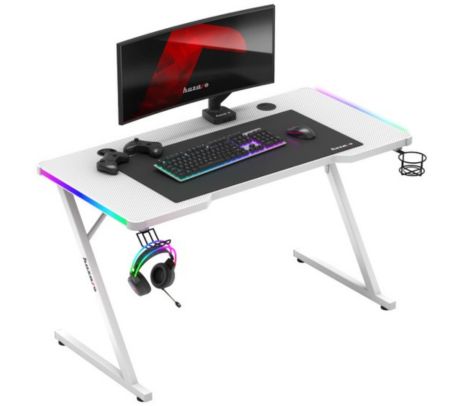 HUZARO HZ-HERO 2.5 MESA/ESCRITORIO GAMING RGB C/LUCES WHITE