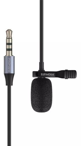 Microfono solapero Promate Clipmic-aux 3.5mm