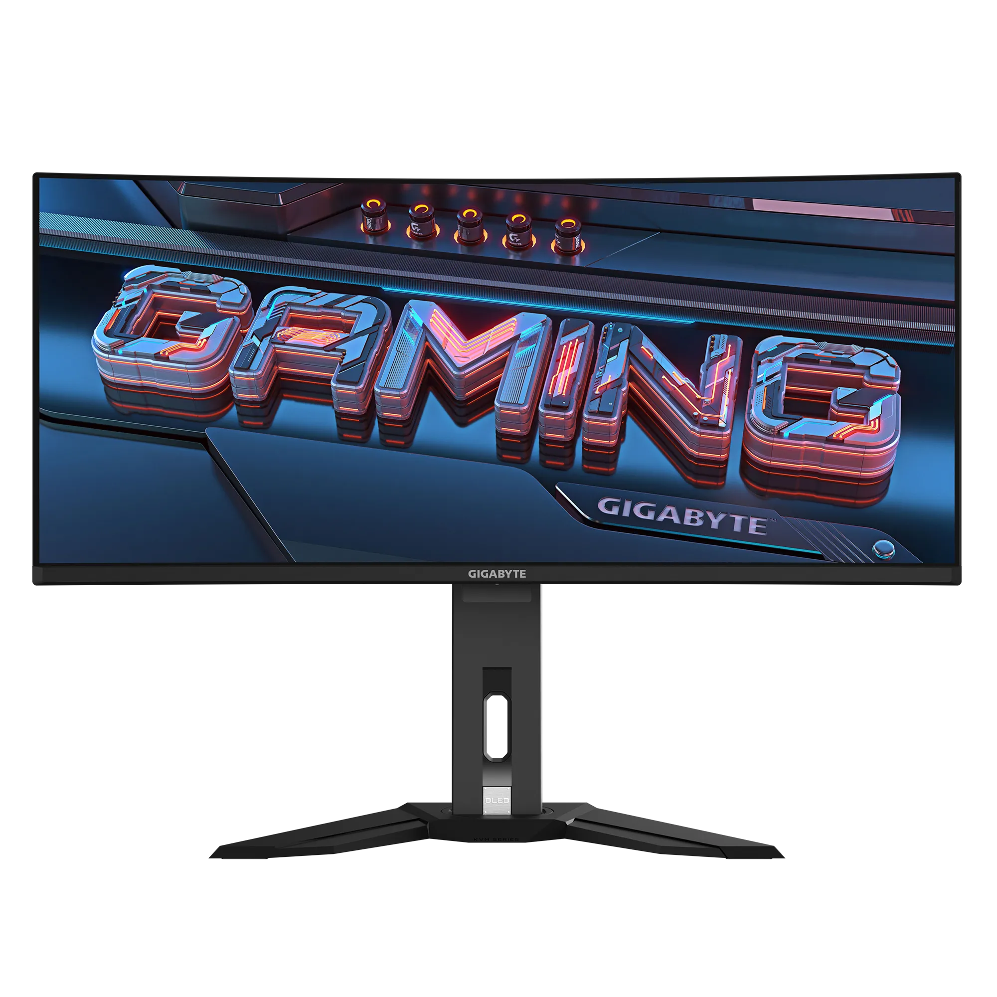 Monitor Gigabyte  OLED Curved Screen 34"  3440 x 1440 - IPS - HDMI / DisplayPort / USB / USB-C - Black