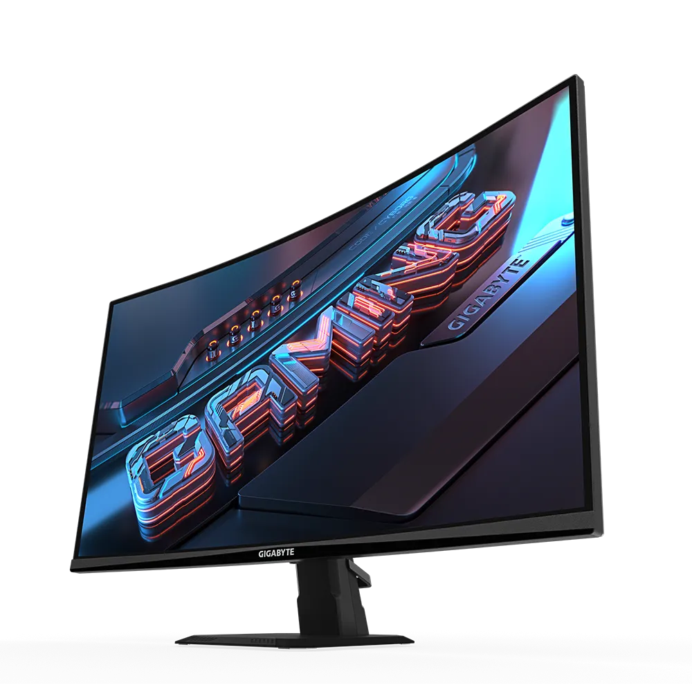 Gigabyte G27QC - OLED monitor - Curved Screen - 27" - 2560 x 1440 - VA - HDMI / DisplayPort - Black