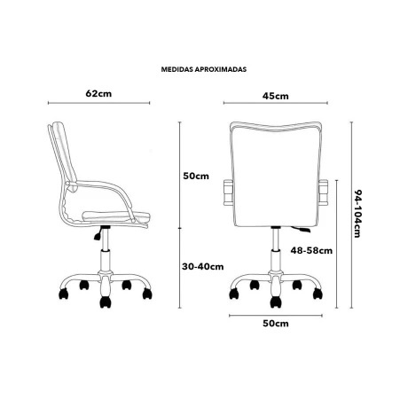Silla Donna blanca en EcoCuero