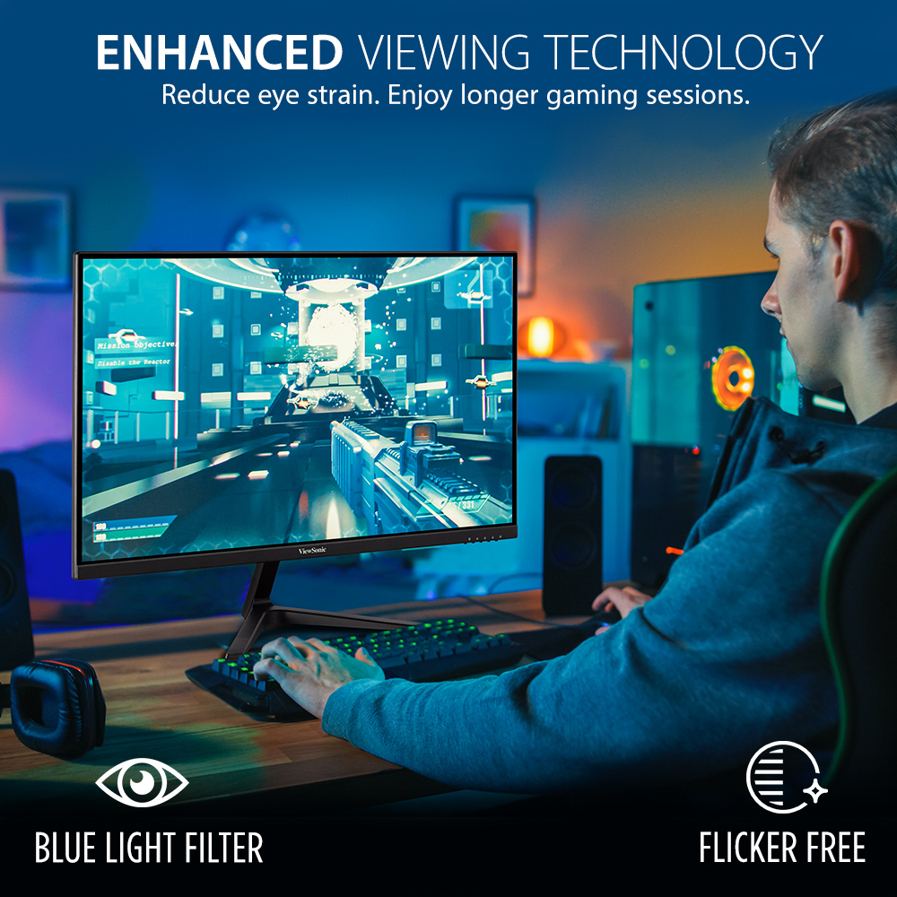 Monitor ViewSonic VX2718-P-MHD 27" 1080p 1ms 180Hz FreeSync, Eye Care, HDMI -DisplayPort