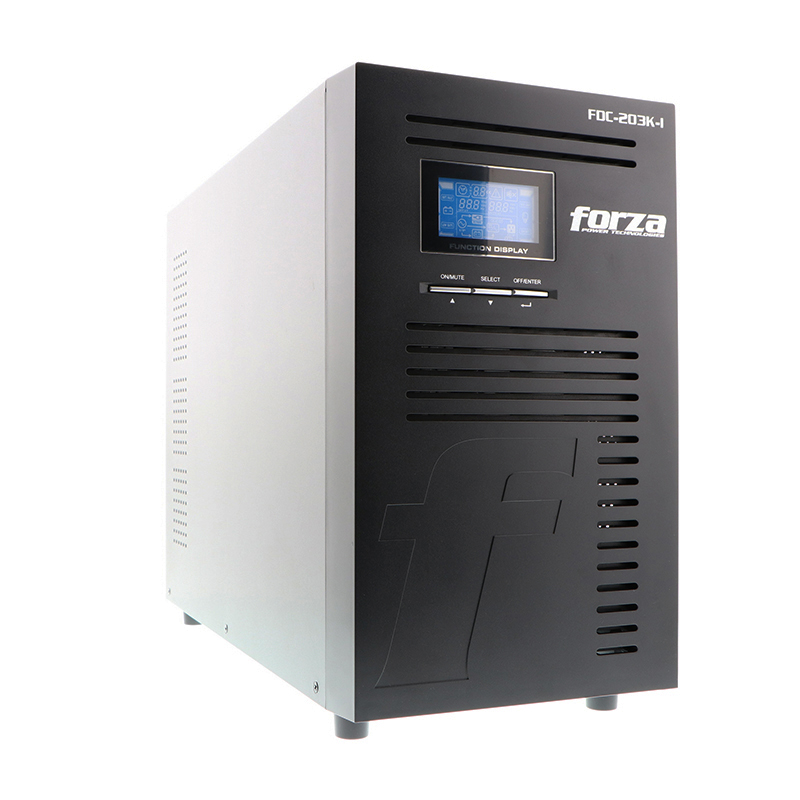 UPS Forza en línea, 3000VA/3000W, 9 salidas IEC, LCD, torre-220V