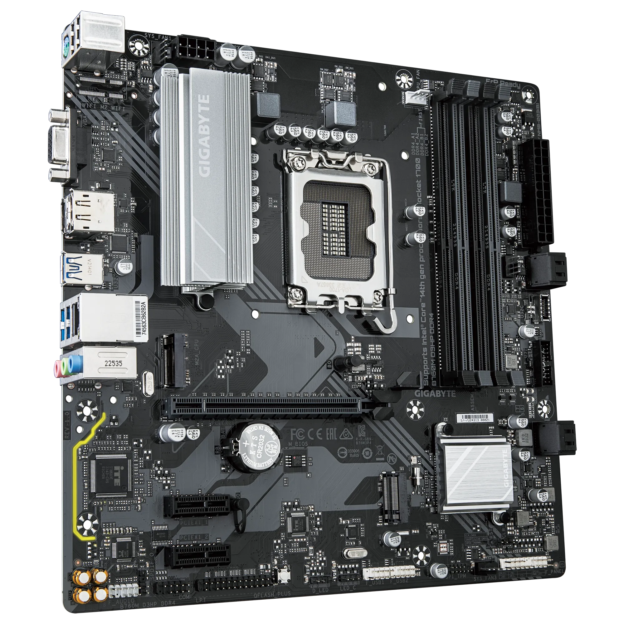 Gigabyte - Motherboard - B760M D3HP DDR4 4 DIMM Socket LGA 1700