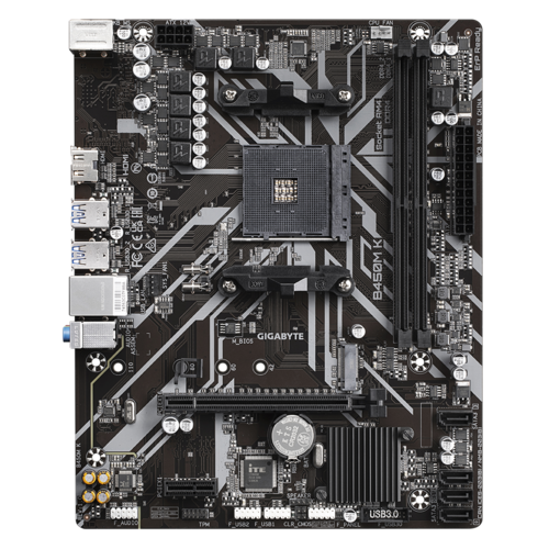 Motherboard Gigabyte AMD B450M K (rev. 1.0) - Socket AM4 