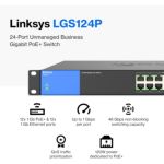 Switch Linksys Lgs124p 24pt Gbit Poe