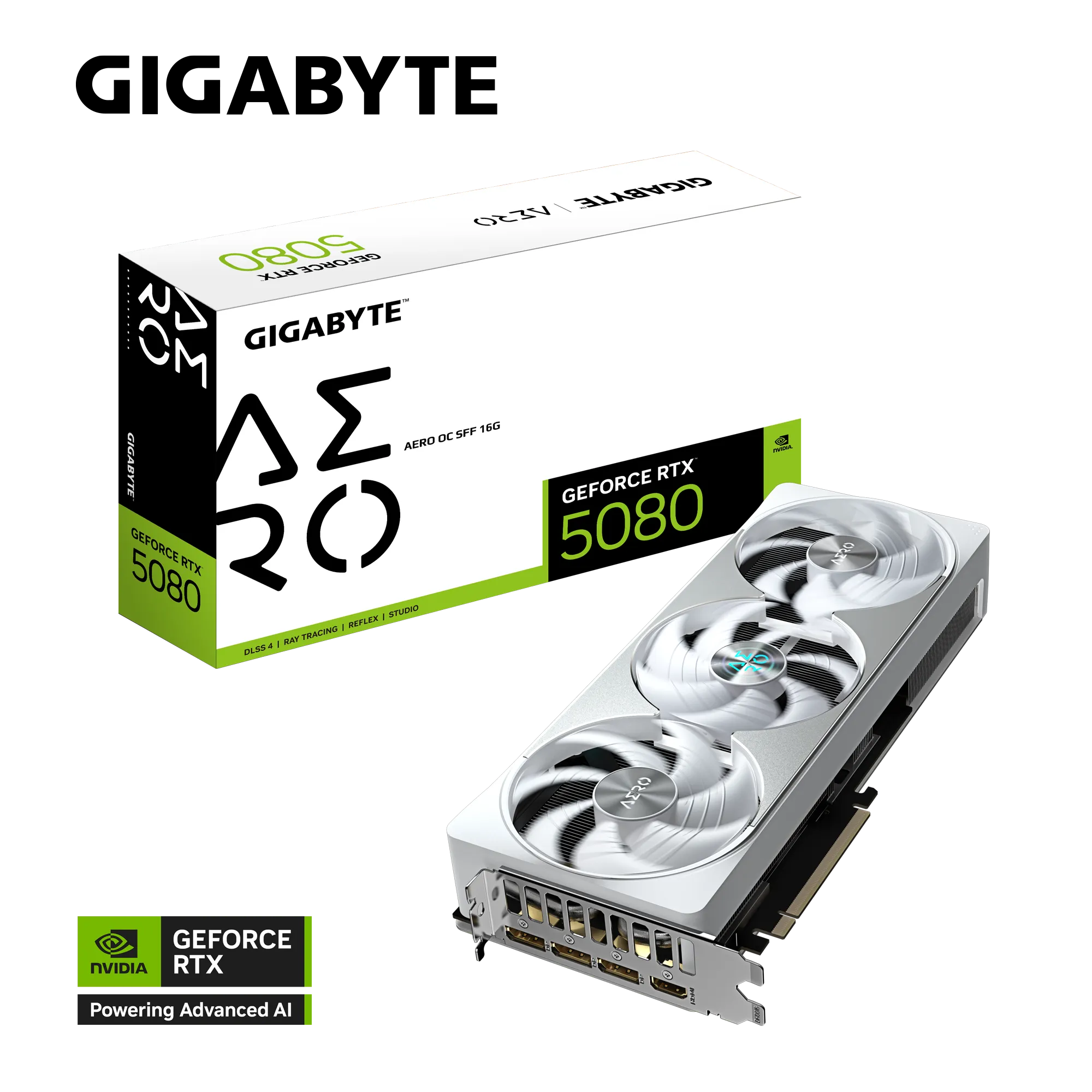 Tarjeta de video Gigabyte RTX5080 AERO 16G GDDR7 