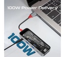 PROMATE TRANSHUB-MINI HUB 8 EN 1 USB-C A USB-C/A/HDMI/SD/RJ45 100W