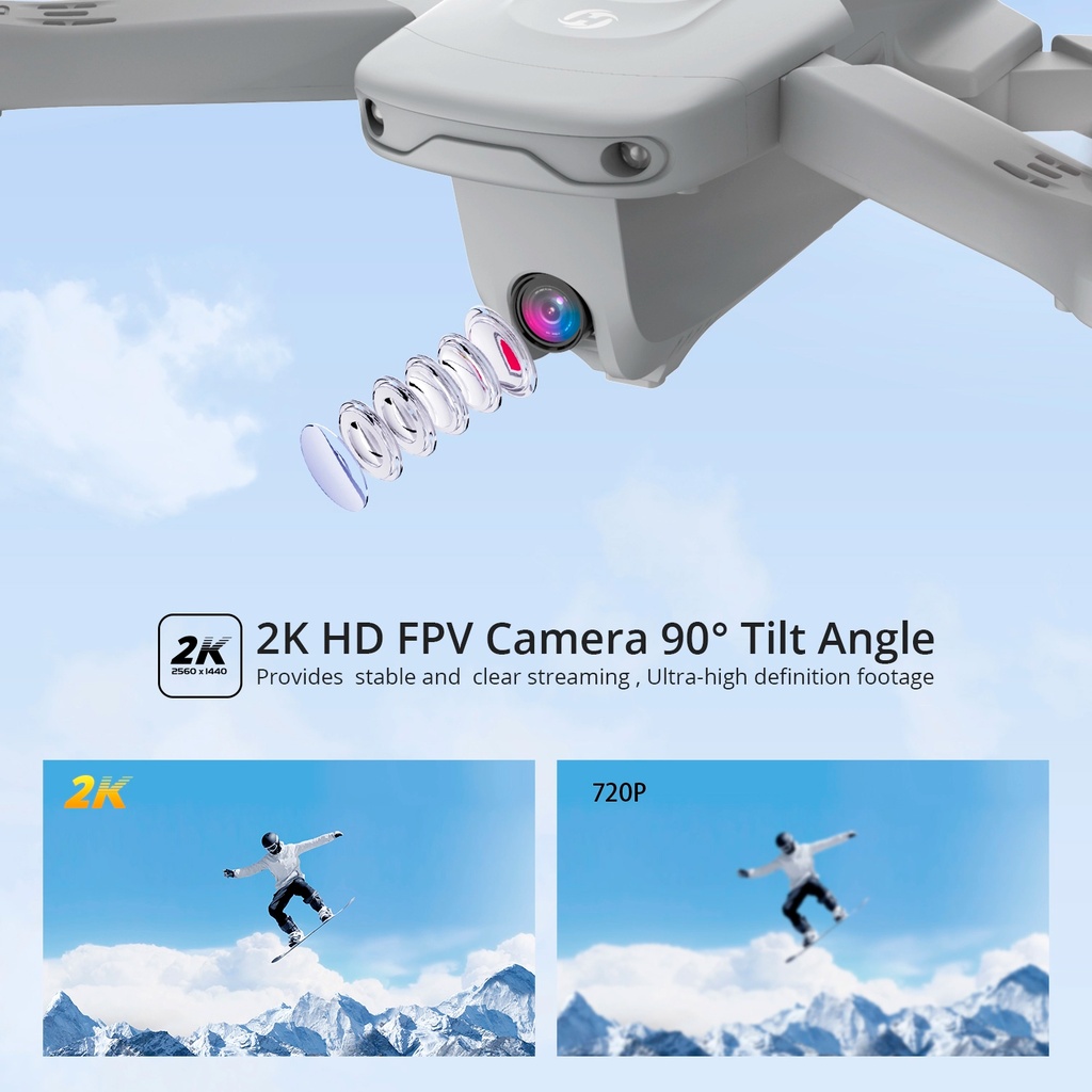 DRONE HOLY STONE - DEERC  DE22  GPS. CÁMARA 4K. 25min. 1500m.