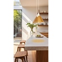 Luminaria de techo colgante sashimi madera 25x22cm