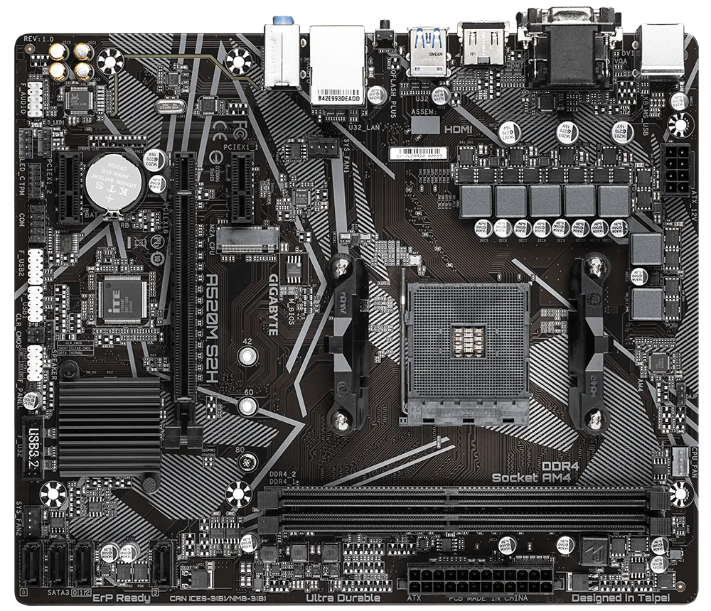 Motherboard Gigabyte A520M S2H Socket AM4 