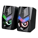 MARVO - PARLANTES GAMING SCORPION SG-118 - DISEÑO COMPACTO. LED ARCOIRIS. 6W RMS