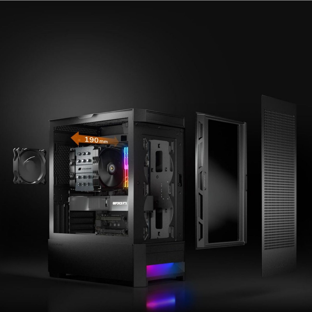 Gabinete Cougar Airface Black