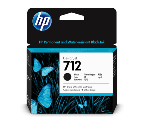 Cartucho original HP 3ED71A (712) - Negro alta capacidad 80ML