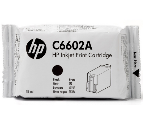 Cartucho inyector original HP C6602A - Negro para 6000 700cps (CP)