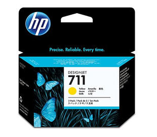 Cartucho original HP CZ136A (711) 3*Pack - Amarillo