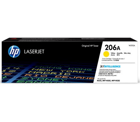 Toner original HP W2112A (206A) - Amarillo 1.250cps (CP)