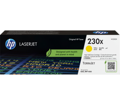 Toner original HP W2302X (230X) - Amarillo 5.500cps
