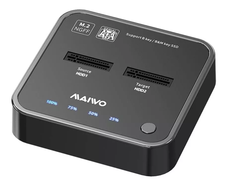 Dock USB-C para clonar discos Sata M.2 SSD