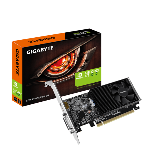 Tarjeta gráfica Gigabyte GT 1030 Low Profile 2 GB DDR4 DVI, HDMI