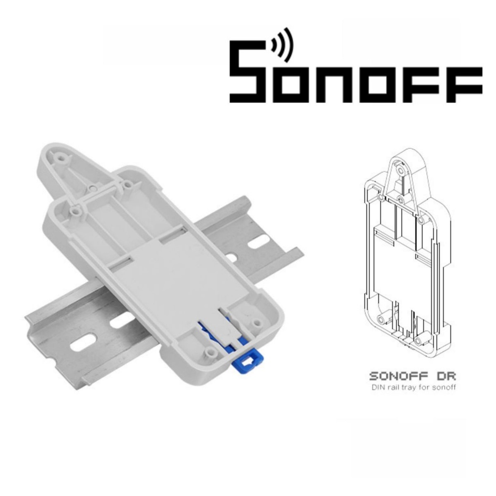 Bandeja montaje DIN Sonoff DR SIM180207001