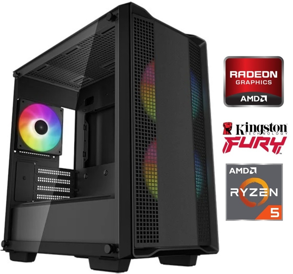 Equipo Gamer Ryzen 5 4500, 16GB, SSD 480GB, RTX 1050 4GB