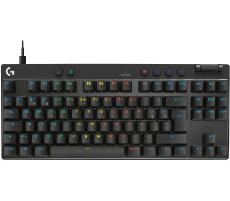 LOGITECH TECLADO PRO X RAPID GAMING TKL RGB BLACK
