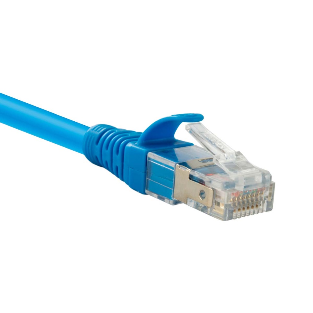 Cable patch cord CAT 6A 26AWG S/FTP 3FT Nexxt azul