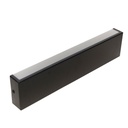 Aplique luz LED bidireccional para pared 36cm x 8cm H=3cm negro