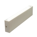 Aplique luz LED bidireccional para pared 36cm x 8cm H=3cm blanco