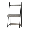 Escritorio escalera 146,5x74x48 negro/cemento