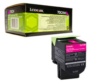 Toner original Lexmark 70C8HM0 - Magenta 3.000cps CS310/410/510